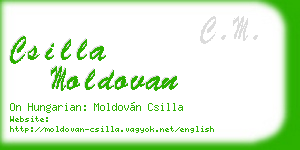 csilla moldovan business card