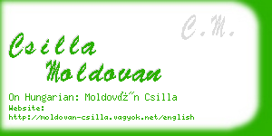 csilla moldovan business card